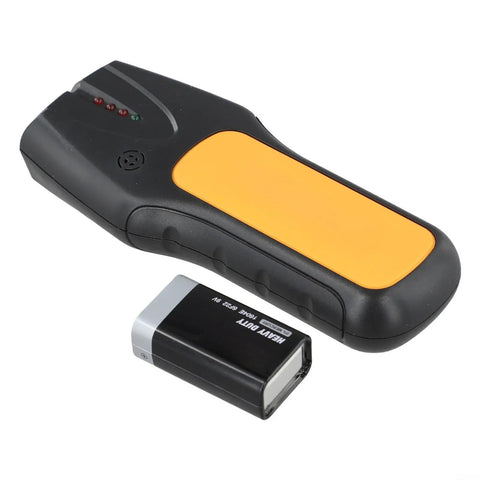 3-in-1 Wall Scanner for stud Metal Wire Detector ABS with rechargeable battery, showing detection buttons and audio alert feature.