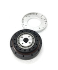 Precision Strain Wave Gear Harmonic Reducer With Knockout 30 To 1 Ratio for CNC Rotary Tables featuring black and silver components.