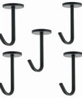 Five Pack Ceiling Hooks For Hanging Plants 110mm Stainless Steel Indoor Plant Hangers Black Matte Rust Resistant Durable Plant Brackets