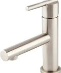 Parma Single Handle Lavatory Faucet With Metal Touch Down Drain, Brushed Nickel Finish, Side View