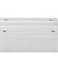 SBR30LUU Linear Guide Pillow Block With Hardened Chrome Steel Shaft And Heavy Duty Aluminum Housing, top view with mounting holes.