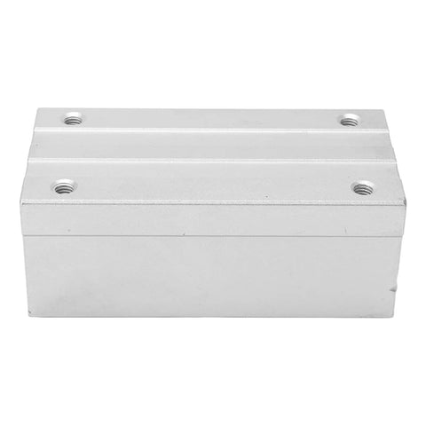 SBR30LUU Linear Guide Pillow Block With Hardened Chrome Steel Shaft And Heavy Duty Aluminum Housing, top view with mounting holes.