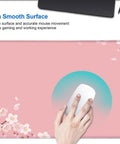 Pink Cherry Blossom Desk Pad 31.5 By 11.8 Inches With Non Slip Rubber Base Large Gaming Mouse Pad For Work And Play Sakura Flowers Aesthetic Desk Mat For Women With Ultra Smooth Glide And Roomy Surface