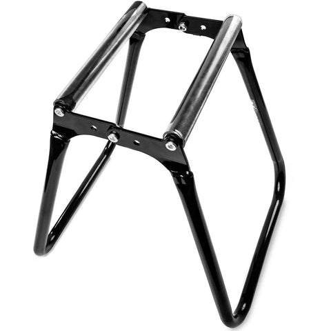 Foldable Dirt Bike Lift Stand for Motocross MX - Portable Maintenance Stand With 16.5 Inch Lift, rubber coated top plate
