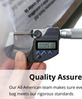 Measuring thickness of Heavy Duty Clear Dust Collector Bags For Shop Fox W1685 W1666 W1687, Fits D4573, 5 Pack, 5 mil plastic