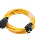 Heavy Duty NEMA 6-15 Extension Cord 6-15P To 6-15R With 6-20R Adapter 16 Ft 250V 20A 5000W 12 AWG Copper Wire Nickel Plated Brass Pins