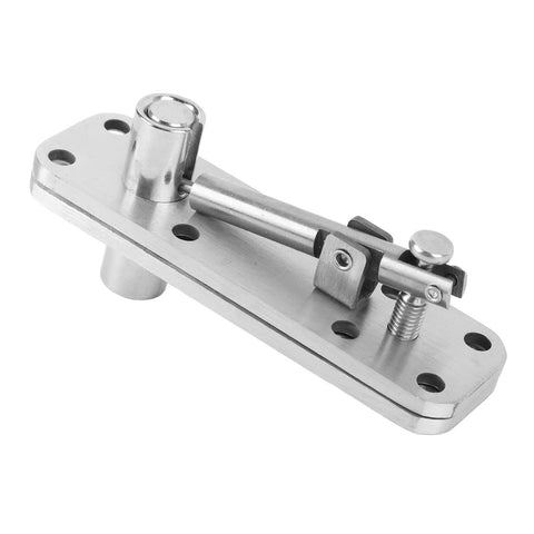 Top view of Hidden Door Hinge With Beefy Heavy Duty Stainless Steel 360 Degree Rotation for wooden and aluminum frame doors.