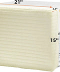 Legit Indoor Window Ac Cover That Keeps Your Setup Sharp And Shields Five To Seven Thousand Btu Units Fitting 21 By 15 By 3.5 Inches From Brisk Weather And Dust Builds Using Soft Washable Polyester In Crisp White.