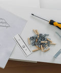 Components for Smooth Drawer Slide Rails For Cabinets And Dressers, Stainless Steel And Light Duty Aluminum 60mm with tools
