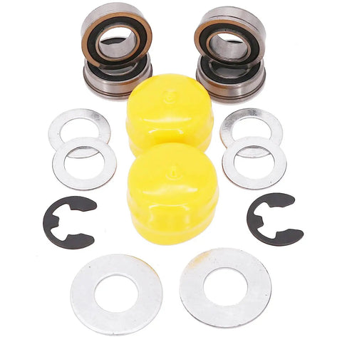 Front Wheel Bearing Bushing to Bearing Conversion Kit for John Deere Tractors L100 Through LA175 Easy Install Durable Front Hub Upgrade Replaces Worn Bushing for Smoother Steering and Longer Lifespan. bearing kit parts