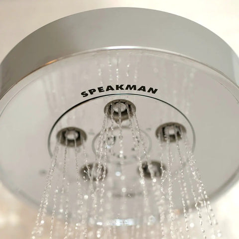 Neo Anystream High Pressure Adjustable Shower Head 2.5 GPM Polished Chrome with Custom Spray Patterns in action view
