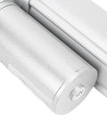 Close-up of Super Heavy Duty Linear Actuator motor with 12V label, showing precision components for electric motion control.