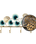 Heavy Duty Wall Mounted Coat Rack For Front Door Entryway with hand welded steel hooks and decorative design