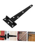 8 Pack 5 Inch Black Painted Galvanized T Type Metal Hinges For Exterior And Interior Doors Weld On Heavy Duty Hinges For Mobile Home