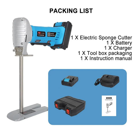 Beast 300W Foam Cutter With Adjustable 6, 8, and 12 Inch Cutting Heights packing list and accessories