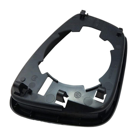 Volkswagen trim bezel 5C6-857-601A, black plastic circular dash ring with VW logo