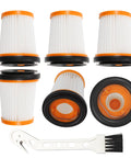 6 Pack WV201 Wandvac Filter Replacement For Your Hand Vac ION W1 S87 HEPA fabric filters with cleaning brush