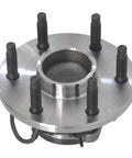 2 Pack Front Wheel Bearing And Hub Assembly 6 Lug 2WD With ABS Fits GMC Sierra 1500 Yukon 2000 To 2006 Chevy Silverado 1500 1999 To 2006 Cadillac Escalade 2002 To 2006 Replacement, front view