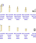 160 Pieces M2.5 Brass Spacer Standoff Kit With Stainless Steel Screws And Nuts Male Female Assortment Hex Standoffs