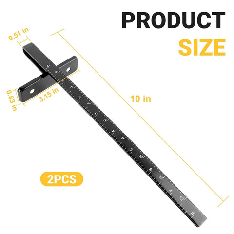 Heavy Duty Metal Rip Fence Guides For Circular Saws Fits Like A Dream For Dead Nailed Straight Cuts Premium Steel Rail Jig 2 Pack 10 inch steel measuring tool