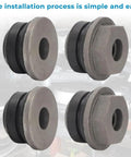 Ford Explorer Rack And Pinion Bushings Kit Four Piece Upgrade For 2010 2011 2012 2013 2014 2015 Models, Heavy Duty Alloy Bushings