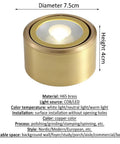 8 Pack Brass Trim Retrofit LED Recessed Lighting Tough As Nails Copper Housing Directional Eyeball Downlights Triple Switch 3000K To 6500K Clean Smooth Glow, copper surface mount light 7.5cm diameter.