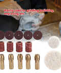 34Pcs Rotary Tool Accessories Kit For Electric Grinding Sanding Polishing And Carving Compact Handy All In One DIY Home Workshop Set Versatile Bits For Wood Metal Plastic Projects Hobbies And Crafts.