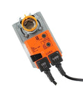 Heavy Duty 20Nm Torque Damper Actuator With Auxiliary Switch For Hvac Air Dampers 24 Volt Dc top view of actuator with connectors