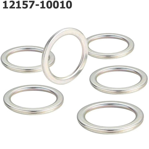 Toyota Differential Drain Plug Crush Washers And Gaskets Kit for 4Runner Tacoma Tundra, showing six metal washers.