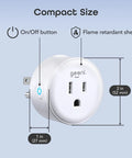 Smart Plug Duo 2 Pack with 2.4GHz WiFi Fire Resistant Schedule and Timer No Hub Needed Works with Alexa and Google Assistant