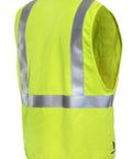 Hi Vis Deluxe FR Road Vest Type R Class 2 Small Dual Certified For Flash Fire And Arc Hazard Zipper Front Mic Clip 3M