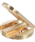 Concealed Round Drawer Pulls Solid Brass Cabinet Knobs Vintage Vibe Style Single Hole Dresser Handles For Kitchen Cupboard Closet Hardware Easy Install No Fuss