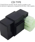 Hot 6 Pin AC CDI Box For GY6 49cc 50cc 125cc 150cc Engines Fit Scooters Mopeds ATVs Go Karts Quad Bikes High Performance Ignition Module Replacement Kit Plus, front view