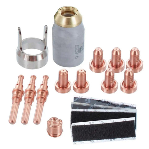 SL60 Plasma Cutter Spare Parts Kit for Cutmaster 52 and 82 with nozzles, electrodes, and consumables for fast swaps and reliable cutting.