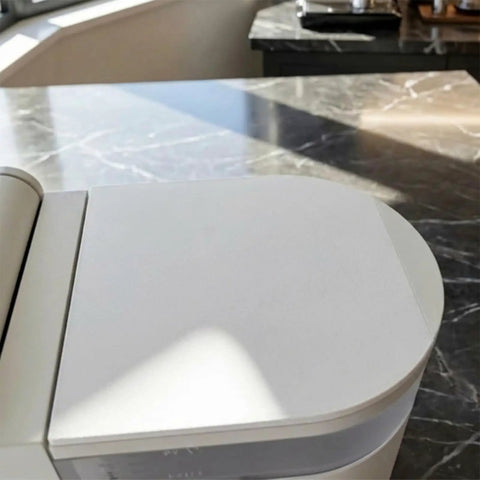 White Water Reservoir Cover For Compact Single Serve Coffee Makers Replacement Water Tank Lid shown on a kitchen counter