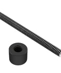 Beefy 8mm Lead Screw T8 X 2 TR8 X 2 620mm Long With Nut for 3D Printer Accessories, Durable 45 Steel Blackened Finish 2mm Pitch Rod