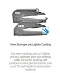 Comparison of old and new castings for Pro Grade Metal Master 20 EZ Industrial Brakes With Stand 60 Series 20 in throat depth