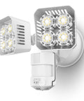 No Nonsense 36W LED Outdoor Flood Light With Motion Sensor For Real Deal 3600 Lumens Of Super Bright Exterior Lighting
