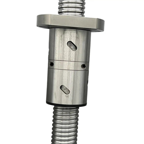 Close-up of Premium C5 2505 Machined Ballscrew With Double Ball Nut For CNC Parts Customizable Size DFU2505 Roller Assembly rm2505