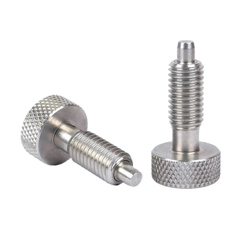 Beefy All Stainless Steel Spring Screw Bolts With Quick Pull Twist Lock System No Tap Or Drill Needed M16 fasteners for heavy duty fabrication.