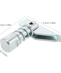 Heavy Duty 3 Piece Metal Forklift Fixed Pins For 3 Ton Machines With Reinforced Structure And Big Base Boost Impact Resistance For Industrial Vehicle Operations, close-up view of a metal locking pin with spring.