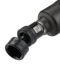 Close-up of Shallow Impact Universal Joint Swivel Socket Set Three Eighths Inch Drive SAE Fractional Range From Five Sixteenths To One Inch Twelve Piece Chrome Molybdenum Steel With Flexible Wobble Heads Rugged Pro Grade Build.