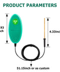 Electric Fence Tester With LED Indicator Lights For Pulsed Energizers Clip On Fence Wires Or Tape Fences Up To 40mm Tape Width Easy To Use Alert Device That Verifies Pulse Voltage On All Wire Types For Quick Safety Checks, 3.93 inch tester