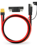 10 AWG SAE To XT60 Extension Cable 3Ft With SAE Female To XT60 Connector And Polarity Reverse Adapter displayed