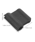 Steam Wand Safety Guard Heat Insulation Sleeve for Coffee Machines, black rubber, 8mm diameter, dimensions labeled