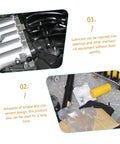 Grease Fitting Kit With Straight Nozzles Nickel Coated Zerk Fittings Assortment For Bearings And Components in use
