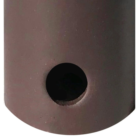 Close-up of the 36 Inch Ceiling Fan Downrod In Oil Rubbed Bronze For Tall Ceilings Three Quarter Inch Diameter Heavy Duty Construction