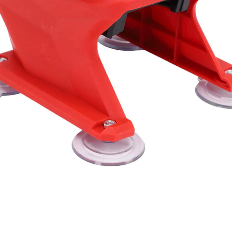 Asixxsix Mini Bench Grinder With Efficient Copper Motor And Dual Corundum Wheels For Sharpening Metal Polishing red base with suction cups