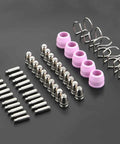 Pro Grade Plasma Cutter Torch Consumables Kit 50-Piece Set For AG60P AG60 WSD60 And HYC500P Includes Nozzle Tips And Ceramic Holders