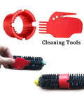 Cleaning tools for Replacement Parts Kit for Roomba 600 Series Vacuum Cleaners with bristle and beater brush in use